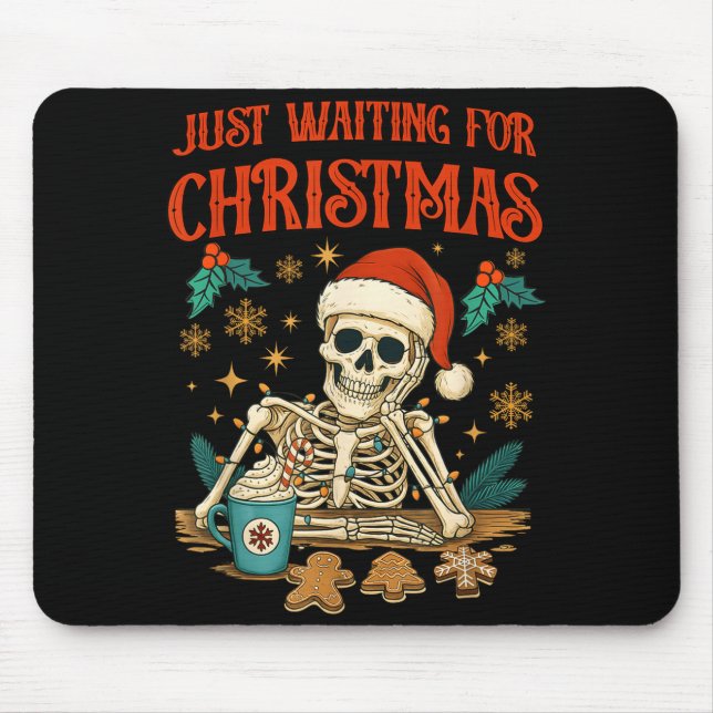 Funny Skeleton Christmas  Mouse Mat (Front)
