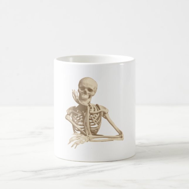 Funny Skeleton Coffee Mug (Center)