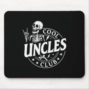 Funny Skeleton Cool Uncles Club New Uncle Men Mouse Mat