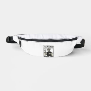 Funny Skeleton Dad Saying Yes Vintage Shirt Design Bum Bags