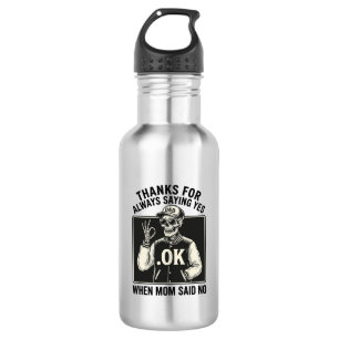 Funny Skeleton Dad Saying Yes Vintage T-Shirt Desi 532 Ml Water Bottle