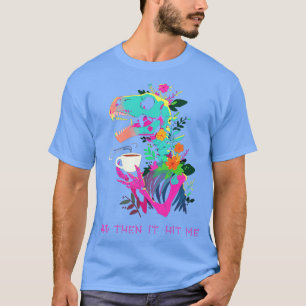 Funny Skeleton Dinosaur Costume Goth Men Women Hal T-Shirt
