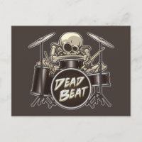 Funny Skeleton Drummer