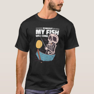 Funny Skeleton Fisherman Fishing T-Shirt