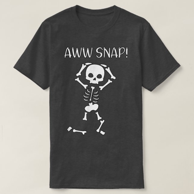funny skeleton  funny tet  spooky  meme  halloween T-Shirt (Design Front)