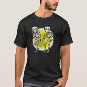 Funny Skeleton Griddy Dance Pumpkin Halloween Boys T-Shirt