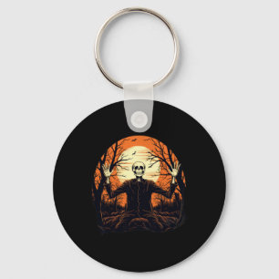 Funny Skeleton Halloween For Men Women  Key Ring