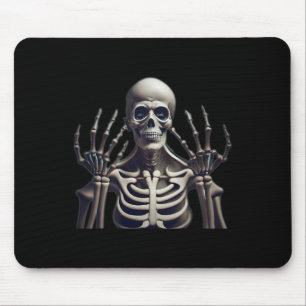 Funny Skeleton Halloween For Mens Womens Kids Mouse Mat