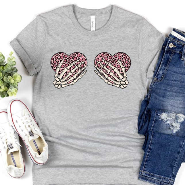 Funny Skeleton Hands Valentines Day T-Shirt (Creator Uploaded)