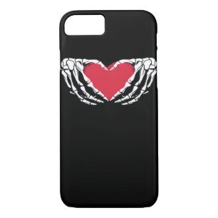 Funny Skeleton Heart Hands Classic Look iPhone 8/7 Case