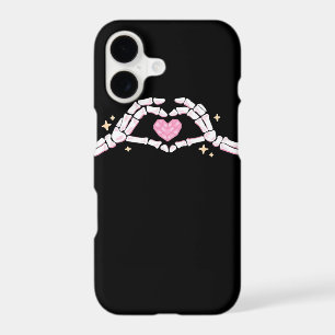 Funny Skeleton Heart Hands Creative Vibe