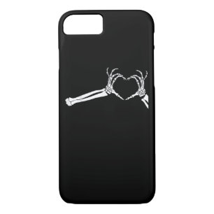Funny Skeleton Heart Hands Halloween Costume iPhone 8/7 Case