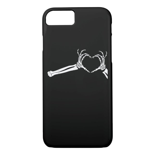 Funny Skeleton Heart Hands. Halloween Costume Skel Case-Mate iPhone Case (Back)