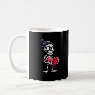 Funny Skeleton Men Women Skeleton Heart Valentines Coffee Mug