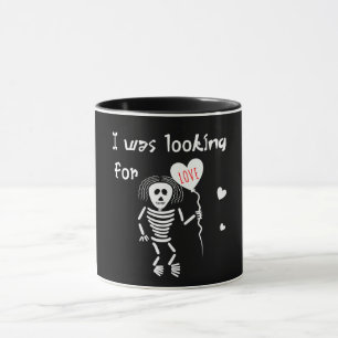 Funny skeleton mug