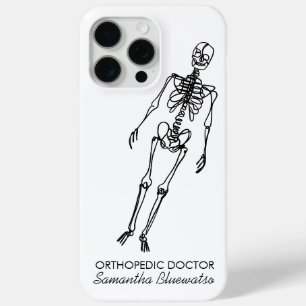 Funny Skeleton orthopaedic doctor sculpting bone iPhone 15 Pro Max Case