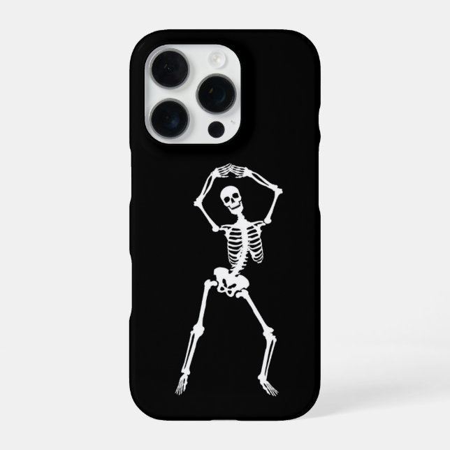 Funny Skeleton Phone Case - Quirky & Protective (Back)