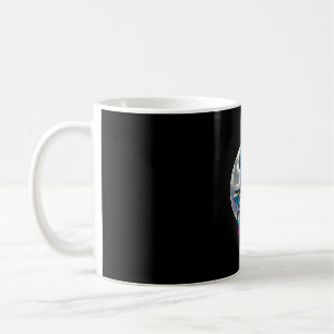 Funny Skeleton playing with A Cute Cat Skull Hallo Coffee Mug