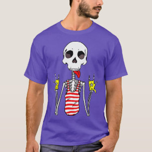 Funny Skeleton Rockstar Rock and Roll Men Women K T-Shirt
