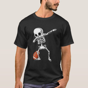 Funny Skeleton Rugby Ball Dabbing Halloween Kids B T-Shirt