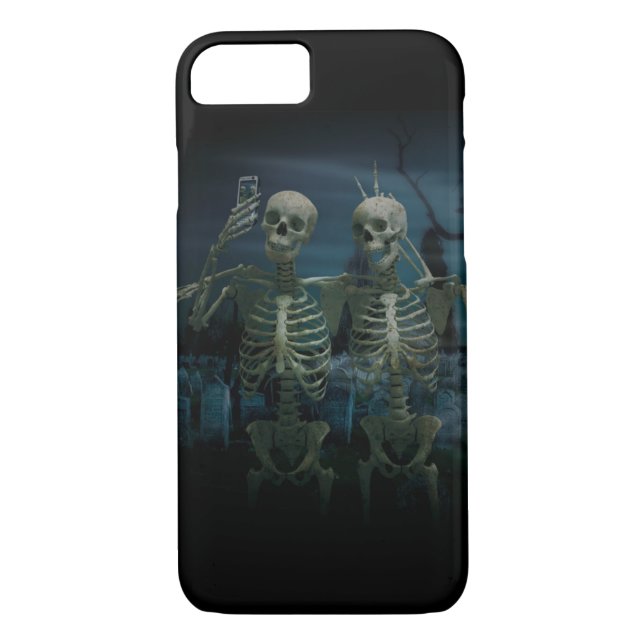 Funny Skeleton Selfie iPhone 7 Case (Back)