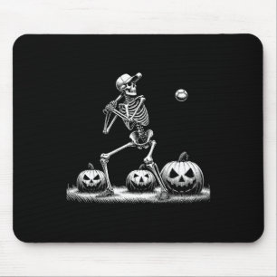Funny Skeleton Sell Player Halloween Mens Womens K Mouse Mat