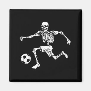 Funny Skeleton Soccer Ball  Magnet
