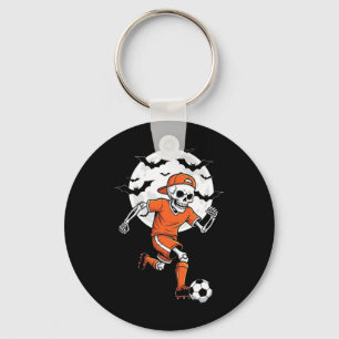 Funny Skeleton Soccer Halloween Costume Boys Kids  Key Ring