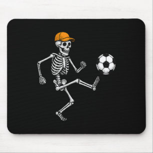 Funny Skeleton Soccer Ll Halloween Costume Mouse Mat