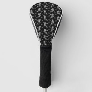 Funny Skeleton Surfing Shaka Sign Happy Halloween Golf Head Cover