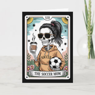Funny Skeleton Tarot Card Halloween Soccer Mom Mot