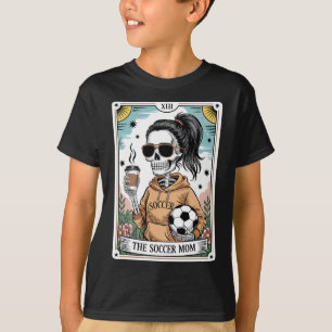 Funny Skeleton Tarot Card Halloween Soccer Mom Mot T-Shirt