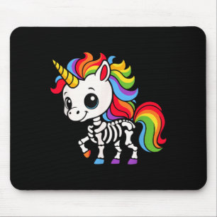 Funny Skeleton Unicorn Lovers Halloween Costume Mouse Mat