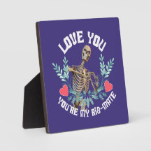 Funny Skeleton Valentine Rib Mate Goth Humour