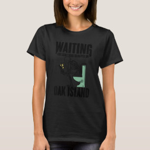 Funny Skeleton Waiting for Something To Happen on T-Shirt