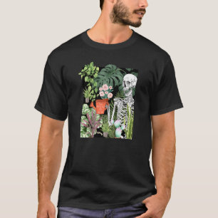 Funny Skeleton You Make My Feel Alive Gardener Hal T-Shirt