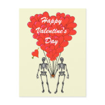 Funny skeletons romantic  Valentines