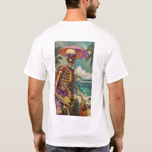 Funny Skeletor On Vacation AR 916 T-Shirt