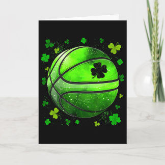 Funny Sketll And Shamrock Clover St Patrick's Day Card