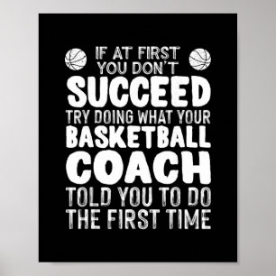 Funny Sketll Coaching For Men Women Team Player Sp Poster