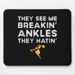 Funny Sketll Crossover Me Dribble Dribbler Boys Me Mouse Mat