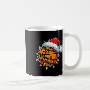 Funny Sketll Players Christmas Lights Santa Hat Ho Coffee Mug