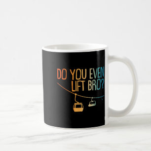 Funny ski art for men women winter sport skiing coffee mug