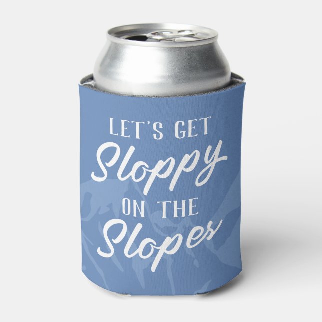 Funny Ski Bachelorette Crew Can Cooler (Can Front)