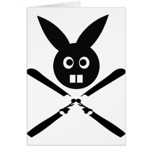 funny ski bunny icon