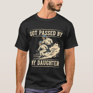 Funny Ski Dad Got Ped By My Daughter Vintage Skiin T-Shirt