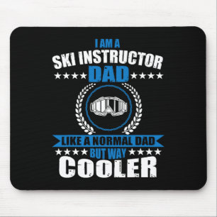 Funny Ski Instructor Dad Outfit Father's Day Costu Mouse Mat