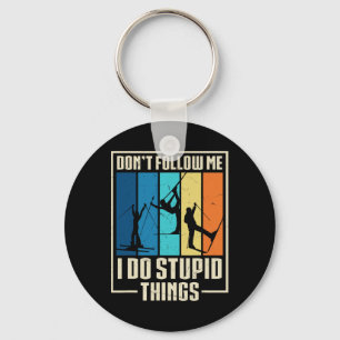 Funny Ski Retro Vintage  Key Ring