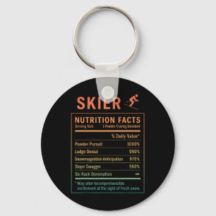 Funny Skier _6 Key Ring