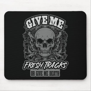 Funny Skier – Powder Chaser Sarcastic Skiing Quote Mouse Mat